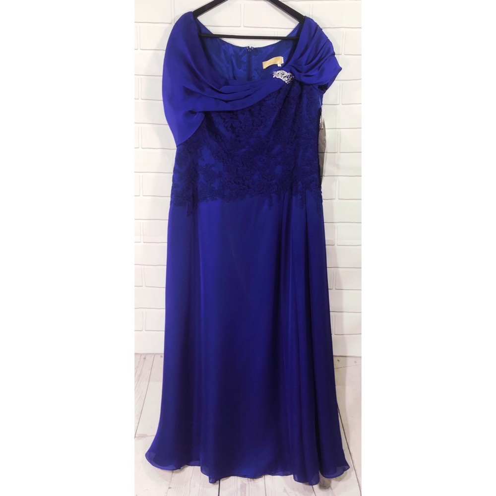 Jade Couture Bridesmaid Draped Neck Dress K168011 - Picture 2 of 8